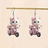Acrylic Dangle Earrings FS-WG257D2-01-4
