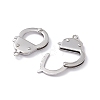 Tarnish Resistant 304 Stainless Steel Handcuff Clasps X-STAS-D009-02-3