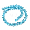 Electroplate Glass Beads Strands EGLA-Q118-6mm-B05-2