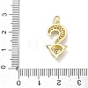 Brass with Rhinestone Pendants RB-CBA6830-18G-03-3