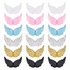 24Pcs 6 Colors Plastic Angel Wings Ornament DIY-AR0002-99A-1