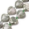 Natural Peace Jade Beads Strands G-B022-31C-01-2