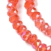 Baking Electroplate Glass Beads Strands DGLA-A039-J4mm-BM-4