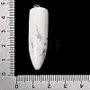 Natural Howlite Pointed Pendants G-F820-12A-3