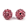 Polymer Clay Rhinestone Beads RB-H284-6MM-Half-209-3