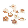 Fashewelry 60Pcs 10 Style Opaque Resin Pendants RESI-FW0001-06-11