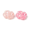 UV Plating Opaque Acrylic Beads OACR-G058-17F-2