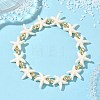 Synthetic Turquoise & Non-magnetic Hematite Beads Stretch Bracelets for Women Men BJEW-JB13727-02-1