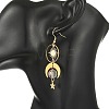 Celestial Brass & 304 Stainless Steel Dangle Drop Earrings for Women EJEW-JE07345-01-2