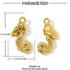 304 Stainless Steel Pendants STAS-OY003-69G-2