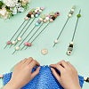 10Pcs 10 Styles Silicone Bead with Stainless Steel Knitting Needles AJEW-PH01709-3