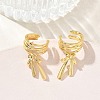 Brass Cuff Earrings for Women EJEW-A167-26G-1