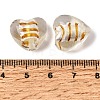 Transparent Handmade Silver Foil Glass Lampwork Beads LA-CBA9CDE-02-3
