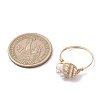 Shell Pearl Bead Finger Rings RJEW-JR00988-3