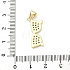 Brass Micro Pave Cubic Zirconia Pendants KK-P345-60G-02-3
