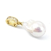 Natural Baroque Keshi Pearl Edison Pearl Pendants PALLOY-JF05285-3