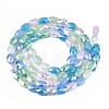 Electroplate Glass Beads Strands EGLA-S194-17E-2