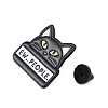 Cat with Word Enamel Pins JEWB-Q014-16A-3