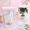 4 Sets Clear Plastic Packing Boxes with Paper Top and Bottom CON-GO0001-28A-4