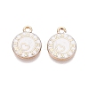 Rack Plating Alloy Enamel Pendants ENAM-N070-01A-01G-03-1