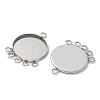 304 Stainless Steel Pendant Cabochos STAS-C117-05P-2