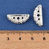 Brass Crystal Rhinestone Spacer Bars RB-T019-02B-01S-3