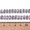 Electroplate Transparent Glass Beads Strands EGLA-N022-04A-D15-4