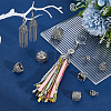 32Pcs 8 Styles Tibetan Style Alloy Pendant Bails TIBE-PH0002-60-4
