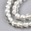 Baking Paint Transparent Glass Beads Strands DGLA-N011-8mm-01-3