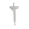 304 Stainless Steel Letter Connector Charms LS-STAS-M108-01P-20-1