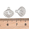 304 Stainless Steel with Crystal Rhinestone Charms RB-CBABFDA-11F-P-3