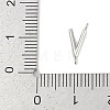 304 Stainless Steel Letter Connector Charms STAS-M108-01P-22-3