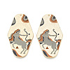 Rack Plating Alloy and Enamel Big Pendants ENAM-T021-29E-1
