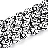 Handmade Porcelain Ceramic Beads Strands PORC-T135-07A-1