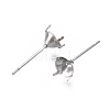 316 Surgical Stainless Steel Stud Earring Setting X-STAS-S117-023C-3