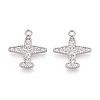 Alloy & Crystal Rhinestone Pendants PALLOY-T095-07P-1