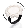 Adjustable Alloy & Iron Bezel Cup Ring Base with Rotatable Tray MAK-T012-01S-4