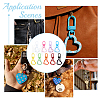 18Pcs 9 Style Alloy Spring Gate Rings & Alloy Swivel Clasps HJEW-PH02501-4