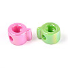 UV Plating Opaque Acrylic European Beads OACR-M027-03Q-3