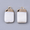 Electroplate Freshwater Shell Pendants X1-SHEL-S276-62A-2