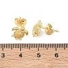 Brass Stud Earrings for Women EJEW-G464-03G-5