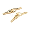 Brass Micro Pave Cubic Zirconia hook Clasps KK-S531-35G-2