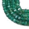 Natural Green Onyx Agate Beads Strands G-G345-C35-2x4mm-4