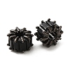 Rack Plating Black Brass Micro Pave Cubic Zirconia Beads KK-Q795-02A-B-1