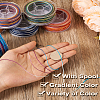 Elecrelive 6 Rolls 6 Colors Segment Dyed Polyester Thread OCOR-EL0001-01B-22