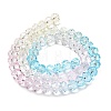 Transparent Painted Glass Beads Strands X1-DGLA-A034-T8mm-A21-5