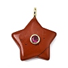 Natural & Synthetic Mixed Stone Pendants G-Z157-01G-2