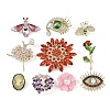 Golden Alloy Brooches JEWB-XCP0001-04-1
