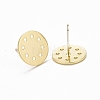 Rack Plating Brass Earring Findings KK-C237-06G-2