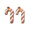 Printed Poplar Wood Pendants FIND-N005-74A-1